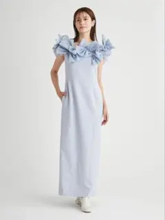 SHEER LAYERED SHORT SLEEVE DRESS -