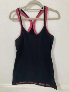 tommy girl キャミソール ブラック ピンク Sサイズのサムネイル