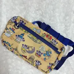 ディズニーシー ミッキー＆ミニー　 ウエストポーチ バッグ　アトラクション柄
