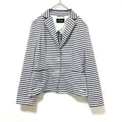 MADAM JOCONDE ボーダー ジャケット 美シルエット 42