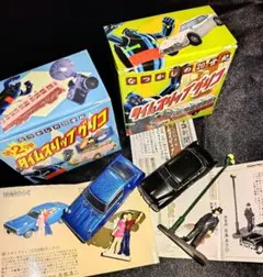 タイムスリップグリコ 昭和レトロ 車 フィギュア ミニチュア のりものシリーズ