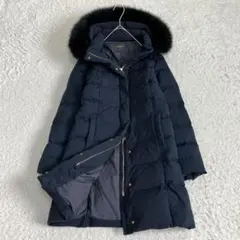極美品✨デミルクスビームス ダウンコート ロング フォックスファー 3WAY 紺