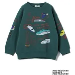 新品！ビームスミニ110新幹線裏毛スウェットトレーナーBeams mini電車