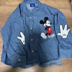 ミッキー デニムシャツ 100cm