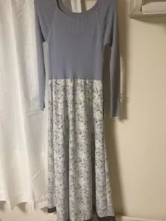 ミッシュマッシュ　花柄ロングワンピース