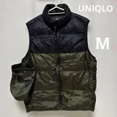 UNIQLO ウルトラライトダウンベスト/ワイドキルト M ブラック　黒　カーキ