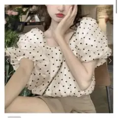 2025年最新】ドット柄シアーバルーンスリーブブラウスの人気アイテム