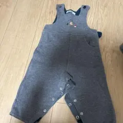 familiar グレー オーバーオール