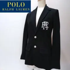 【希少サイズ】 ポロラルフローレン テーラードジャケット 刺繍 銀ボタン