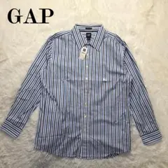 未使用 OLD GAP 00s ストライプシャツ クラシックフィット XL