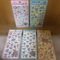 正規品　ディズニー　ボンボンドロップシール　プチドロップステッカー5点セット