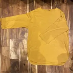 A Vontade 七分袖カットソー Lサイズ マスタード