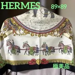 a350【未使用級】HERMES エルメス カレ90 馬上の生活 ピンク - メルカリ
