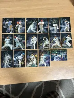 プロ野球カード（サイン入り、17枚）