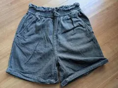 グレー デニムハーフパンツ H&M