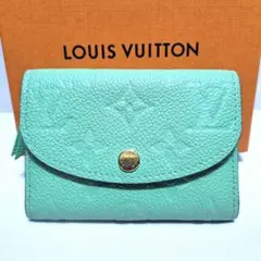 ルイヴィトン ポルトモネ ロザリ アンプラント グリーン ミニ財布