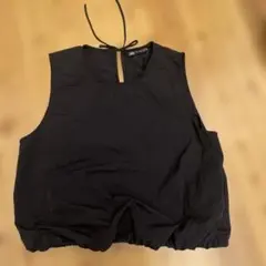 ZARAザラ　バルーンベストブラック