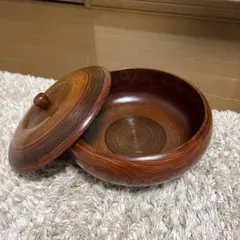 木製菓子器　日本製　うるし塗り