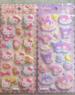 【正規品】サンリオ　マシュマロシール　ハローキティ　クロミ