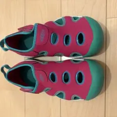 KEEN キッズサンダル ピンク/ターコイズ　ウォーターシューズ　20cm