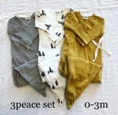 kidWILD キッドワイルド　ベビードレス　3枚セット　0-3m