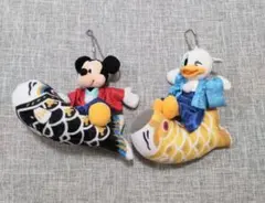 ディズニーリゾート ミッキー＆ドナルド 鯉のぼり ピンバッジぬいぐるみ