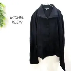 【1570】 MICHEL KLEIN ジャケット　羽織り　ブラック　ブルゾン