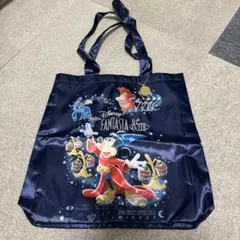 ディズニー ファンタジア 85周年　ミッキー　トートバッグ　チャーム付き