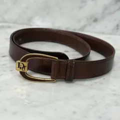 Christian Dior クリスチャンディオール ベルト 本革 ブラウン
