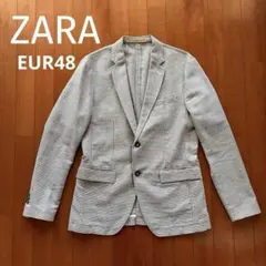 本日限定値下げZARA チェック柄 テーラードジャケット EUR48 メンズ