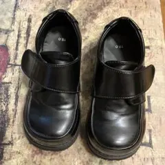 フォーマルシューズ ブラック　マジックテープ　19センチ