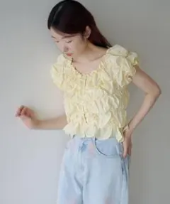 Kastane クシュクシュブラウス ホワイト | Mercari