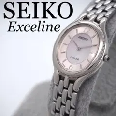 81 稼働【美品】SEIKO 時計　Exceline レディース　オーバル