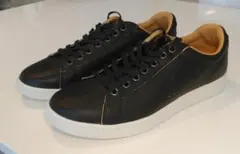 【美品】LACOSTE ラコステ ブラック レザースニーカー【激レア】