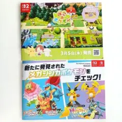 ぽこあポケモン ポケモンZA 宣伝カタログ 冊子 ステッカー