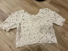 レトロガール　クロシェ編み半袖のサムネイル