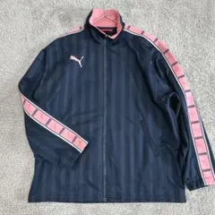 PUMA トラックジャケット ネイビー ピンク - メルカリ