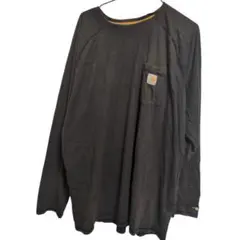 Carhartt カーハート長袖 ポケットTシャツ ロンT 黒 2XL ゆるだぼ