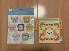 東京ディズニーシー ダッフィー＆フレンズ 20周年 巾着 クッキーアン