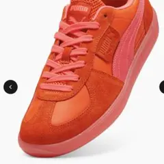 【美品】PUMA パレルモ 28.0 オレンジ/ピンク