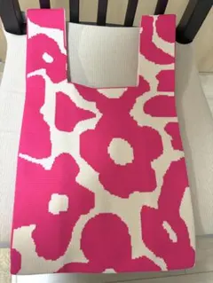 HUNDRED JAPAN ニットトートバッグ マリメッコ風 ピンク 新品