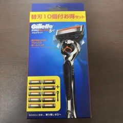 ジレット　プログライドマニュアル９Ｂ　カミソリ　ホルダー本体＋替刃１０個付のサムネイル