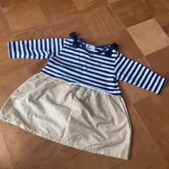 POLO Baby 長袖ワンピース　ストライプ ワンピース 95cm