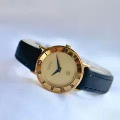 良品 正規品】 グッチ メンズ 腕時計 2040M デイト ラウンド ゴールド