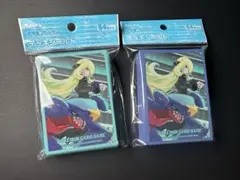 【新品未開封】 シロナ＆ガブリアス デッキシールド ver2とver2ブルー