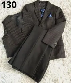卒園式入学式　男の子130cmフォーマルスーツ５点セット