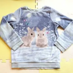 エイチアンドエム　ウサギイラスト フリーストレーナー　140