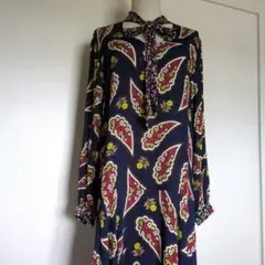 ottod'Ame　オットダム　花柄ペイズリーワンピース　イタリア製　レーヨン