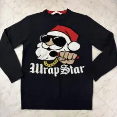 サンタクロースデザイン ニットトレーナー