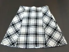 【Nohea】ミニスカート ホワイト×ブラック Мサイズ